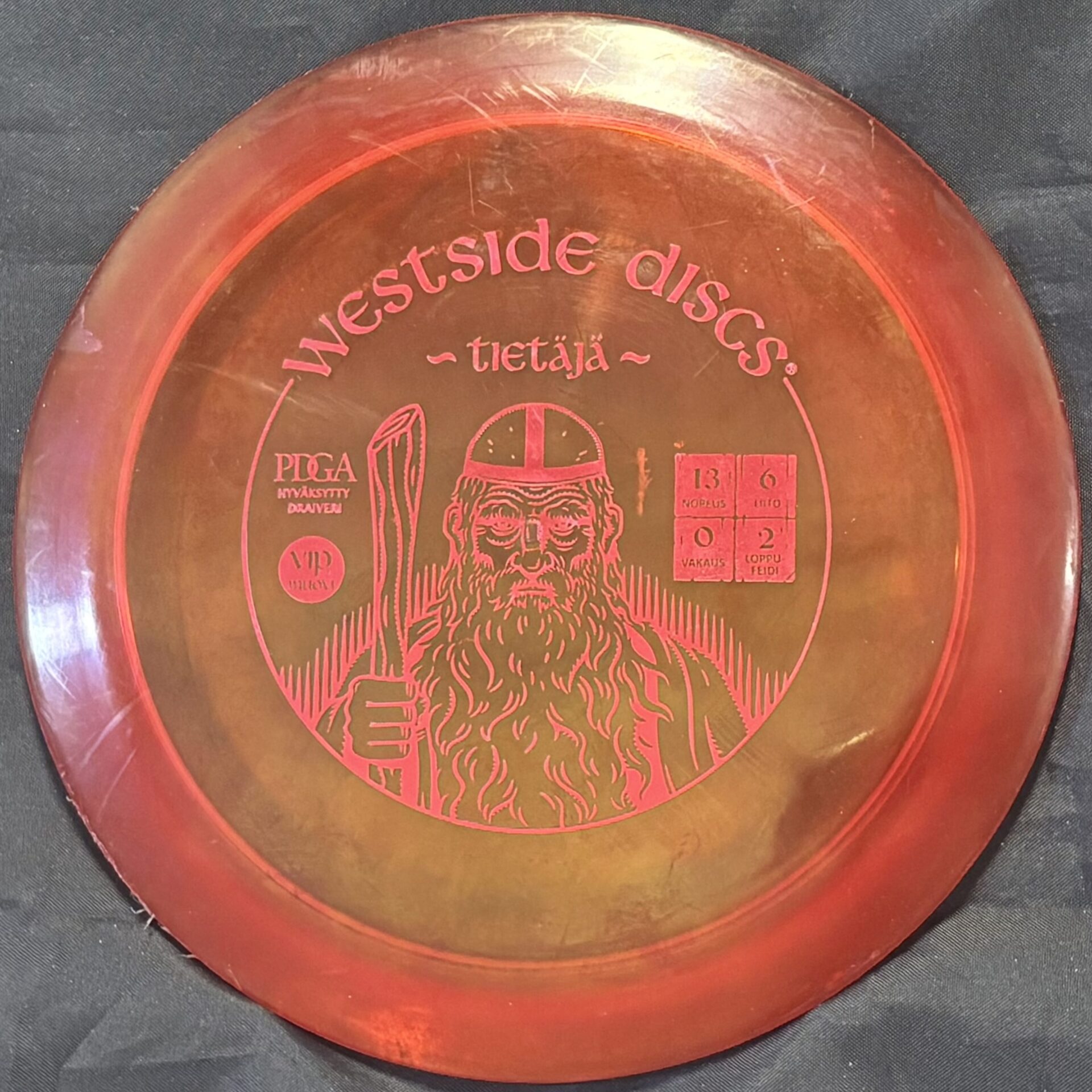 Westside Discs VIP Tietäjä Sorcerer (KÄYTETTY) punainen