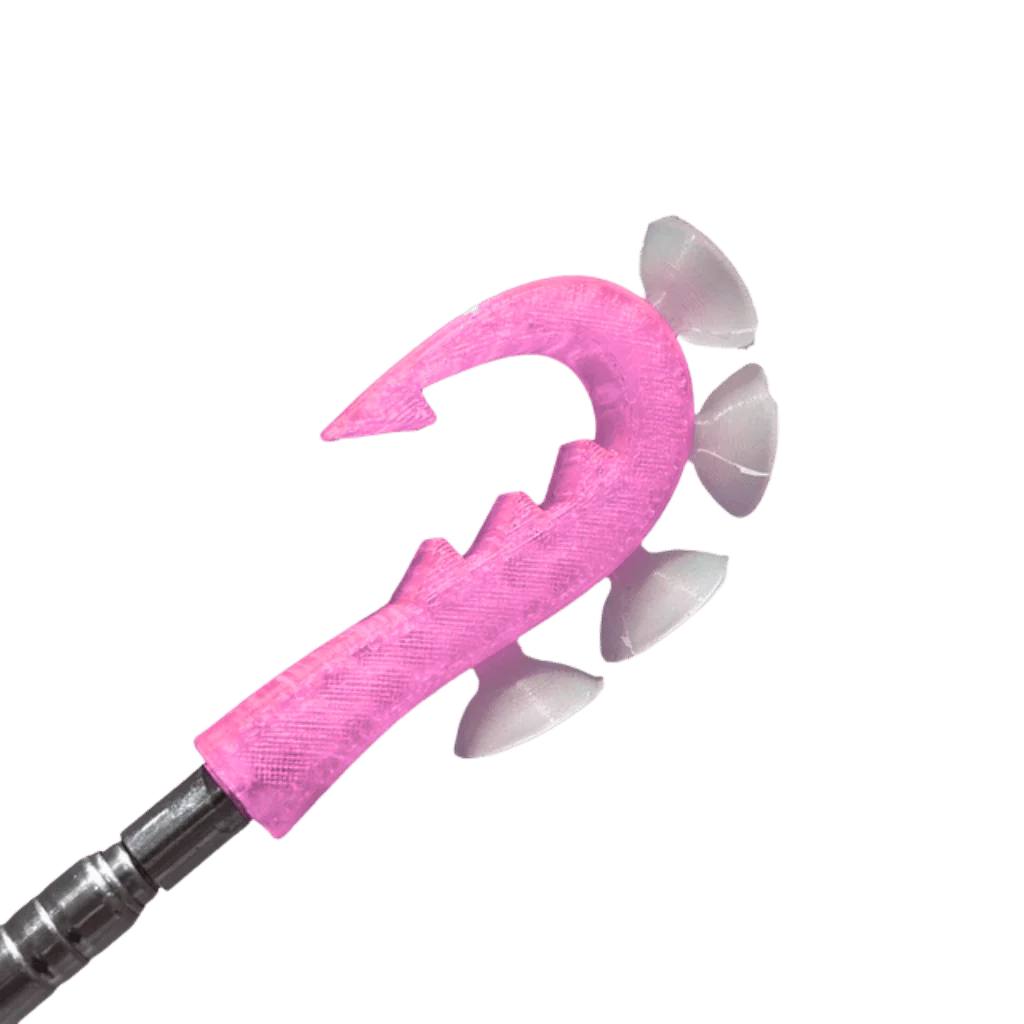 Pinkki KrakenClaw Pro Pinkki KrakenClaw Pro -lisäosa kirkkailla imukupeilla kiekko-ongessa